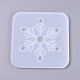 Moldes de silicona de la estera de la taza del copo de nieve de navidad DIY-K017-13-2