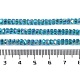 Chapelets de perles en verre électroplaqué&nbsp;GLAA-Q105-03G-4