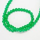 Jelly Style Spray Painted Round Glass Beads Strands X-DGLA-R001-6mm-21-1