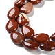 Chapelets de perles en jaspe rouge naturel G-K357-A04-01-4