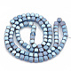 Chapelets de perles en hématite synthétique sans magnétiques G-N0318-40-A-3