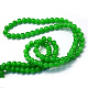 Backen gemalt Nachahmung Jade Glas runden Perle Stränge X-DGLA-Q021-6mm-10-3
