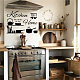SUPERDANT Kitchen Wall Sticker Cooking Wall Stickers Kitchen The Heart of The Home Wall Decor Removable Wall Stickers and Murals DIY Art PVC Wall Decal Kitchen DIY-WH0377-127-4