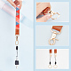 GOMAKERER 2Pcs 2 Colors Polyester Hand Wrist Lanyard for Phone Decoration Key Chain HJEW-GO0001-03-3