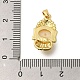 Подвески из латуни в форме будды с покрытием KK-M079-12G-3