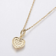 304 Stainless Steel Chain Necklaces NJEW-O108-37G-3