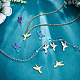 UNICRAFTALE 12Pcs 3 Colors Hummingbird Pendants 201 Stainless Steel Pendants Bird Charms 1.5mm Hole Metal Charms Jewelry Making Pendants Earring Bracelets Pendants for Jewellery DIY STAS-UN0033-80-3