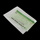 パールフィルムプラスチックジップロックバッグ  再封可能な包装袋  ハングホール付き  トップシール  セルフシールバッグ  長方形  ホワイト  32x20cm  インナー対策：28x18.5のCM OPP-R004-20x32-01-3