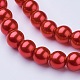 Glass Pearl Beads Strands X-HY-8D-B70-2
