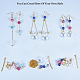 Realizzazione di orecchini con perle di globo di vetro soffiato fatti a mano da sunnyclue DIY-SC0002-22-5