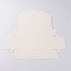 手作りのプリントギフトボックス  花模様の長方形  ホワイト  7-1/2x2-3/4x2インチ（19.1x7x5cm） CON-A003-A-02A-3