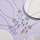 201 Halskette mit Wolkenanhänger aus Edelstahl und Glasquaste für Damen NJEW-JN04274-2