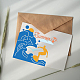 炭素鋼カッティングダイステンシル  DIYスクラップブッキング/フォトアルバム用  装飾的なエンボス印刷紙のカード  マットプラチナカラー  波の模様  10.5x10x0.08cm DIY-WH0263-0290-3
