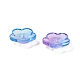 Pulvériser perles de verre transparentes peintes GLAA-D006-08-4