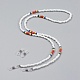 Chaînes de lunettes de perles de rocaille de verre AJEW-EH00006-03-1