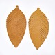 Grandi pendenti in pelle di montone eco-friendly a tema autunnale FIND-S301-12E-2