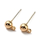Brass Stud Earring Findings FIND-R144-13B-G14-1