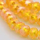 AB Color Plated Faceted Rondelle Electroplate Glass Beads Strands GLAA-A024D-AB11-1