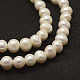 Hebras de perlas de agua dulce cultivadas naturales X-PEAR-F005-06-3