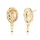 Rack Plating Brass Stud Earring Findings X-KK-N233-185-2