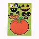 ハロウィンかぼちゃ飾るステッカー  さまざまな楽しいデザインの面白いしかめっ面デカール  ハロウィンパーティーの好意  オレンジ  18x13.15x0.02cm  4シート/セット DIY-I027-07-2