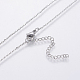 304 Stainless Steel Chain Necklaces NJEW-O108-40P-4
