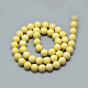 Synthetic Ocean White Jade Beads Strands G-S254-6mm-B05-3