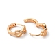 Brass Hoop Earrings with Rhinestone EJEW-K256-97KCG-2