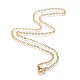 Brass Cable Chain Necklaces with Iron Findings SW073-G-1