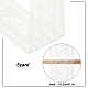 弾性レーストリム  縫製装飾のためのレースリボン  ホワイト  155mm OCOR-WH0057-09A-01-2
