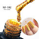 爪ジェル  きらめき  DIYネイルアートクラフト  ゴールド  7x3.3cm  8ml /瓶 MRMJ-T009-020B-3