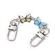 Estensori per cinturini per borsa con catena a maglie in lega stampata AJEW-BA00098-02-4