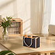 Tragbare Geschenkboxen aus Papier mit Goldrutenband&nbsp;CON-WH0112-014-3