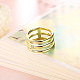 Trendy Gold Plated Brass Cubic Zirconia Wide Band Finger Rings RJEW-BB15365-7G-4