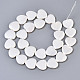 Galvaniser les brins de perles de coquillages naturels BSHE-Q034-003D-2