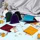 Pandahall elite 24 pz 6 colori sacchetti di gioielli in velluto TP-PH0001-18-2