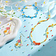 Pandahall elite 6240pcs 24 couleurs perles acryliques transparentes TACR-PH0001-58-2