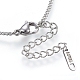 304 Stainless Steel Charms Necklaces NJEW-H497-11-3
