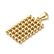 Golden Plated 304 Stainless Steel Pendants STAS-L272-006G-03-2