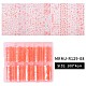 10 шт. Флуоресцентные наклейки для переноса ногтей MRMJ-R129-08-2