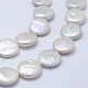 Hebras de perlas keshi de perlas barrocas naturales PEAR-K004-28-3