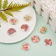 40Pcs 4 Colors PVC Plastic with Polymer Clay Cabochons KY-CJ0001-43-5
