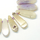 Teardrop Natural Dyed Agate Beads Strands G-L456-02A-1