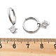 Серьги-кольца из нержавеющей стали 304 с микропаве из кубического циркония STAS-R004-01P-01-5