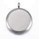 316 Surgical Stainless Steel Diffuser Locket Pendants STAS-H404-34-3