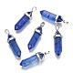Synthetic Mixed Gemstone Pointed Pendants G-F295-03-2