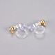 304 Stainless Steel and Plastic Clip-on Earring Findings STAS-G225-27G-1
