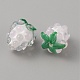 Perline murano fatto a mano&nbsp;LAMP-WH0012-02A-2