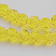 Chapelets de perles en verre transparent GLAA-G013-10mm-68-3