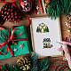 Craspire рождественский пряничный человечек прозрачные резиновые штампы дом конфеты с Рождеством праздник прозрачные силиконовые уплотнения штамп рождественский дневник изготовление карточек скрапбукинг декор для фотоальбома 6.3 x 4.3 дюйм DIY-WH0448-0086-5